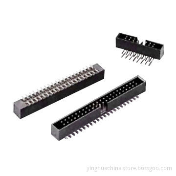 Box headers with 2.0mm pitch, straight/right angle/SMT type and 5.6mm height, made of nylon 6TNew